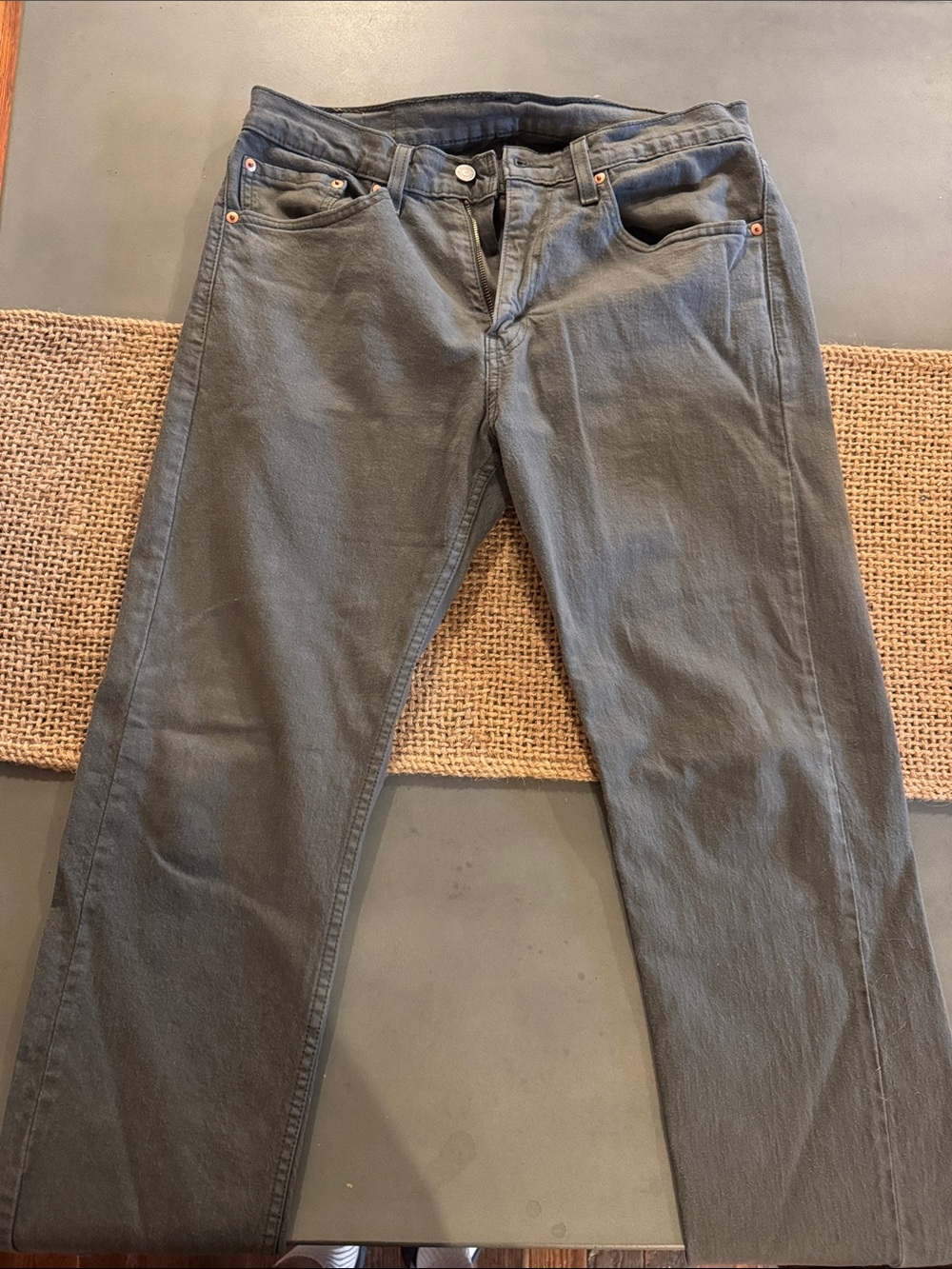 Levi's Men's Straight-Leg Jeans in Olive